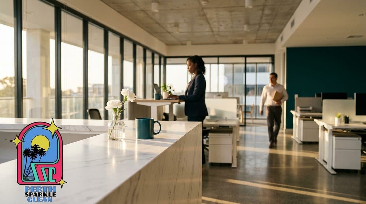 Modern Perth office cleaned to professional standards by Perth Sparkle Clean